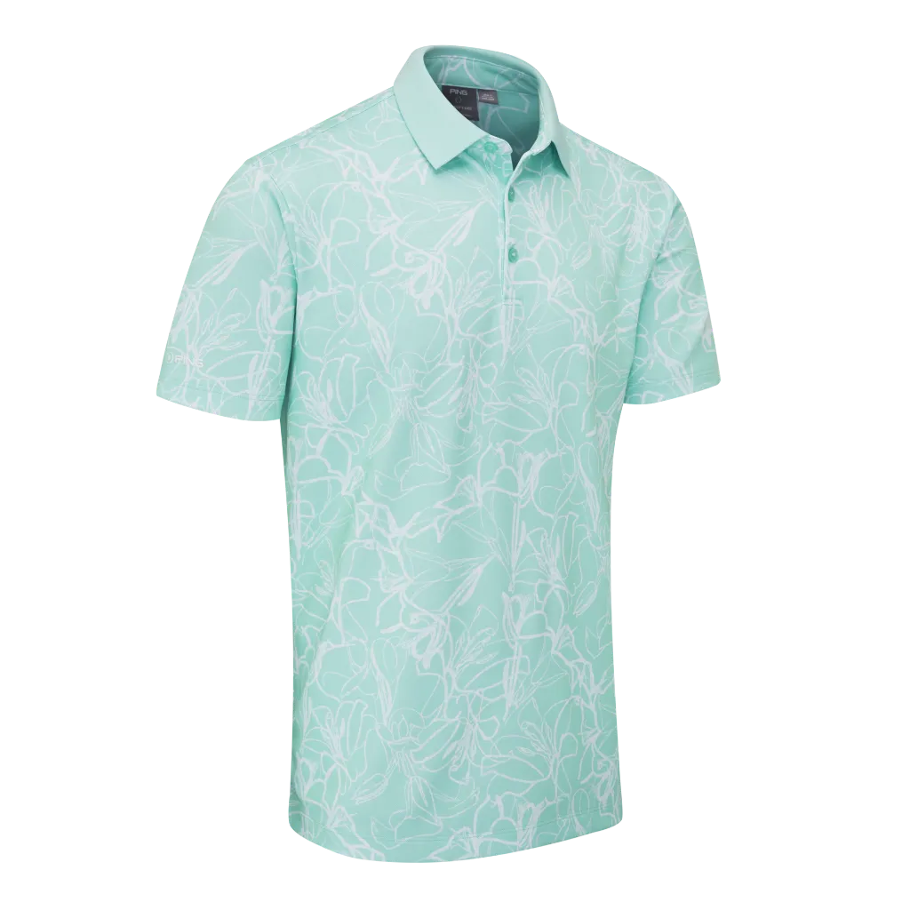 [20ORL-GB-S] Ping Mens Golf Shirts | Orlando Polo | Green Bay-White (S)
