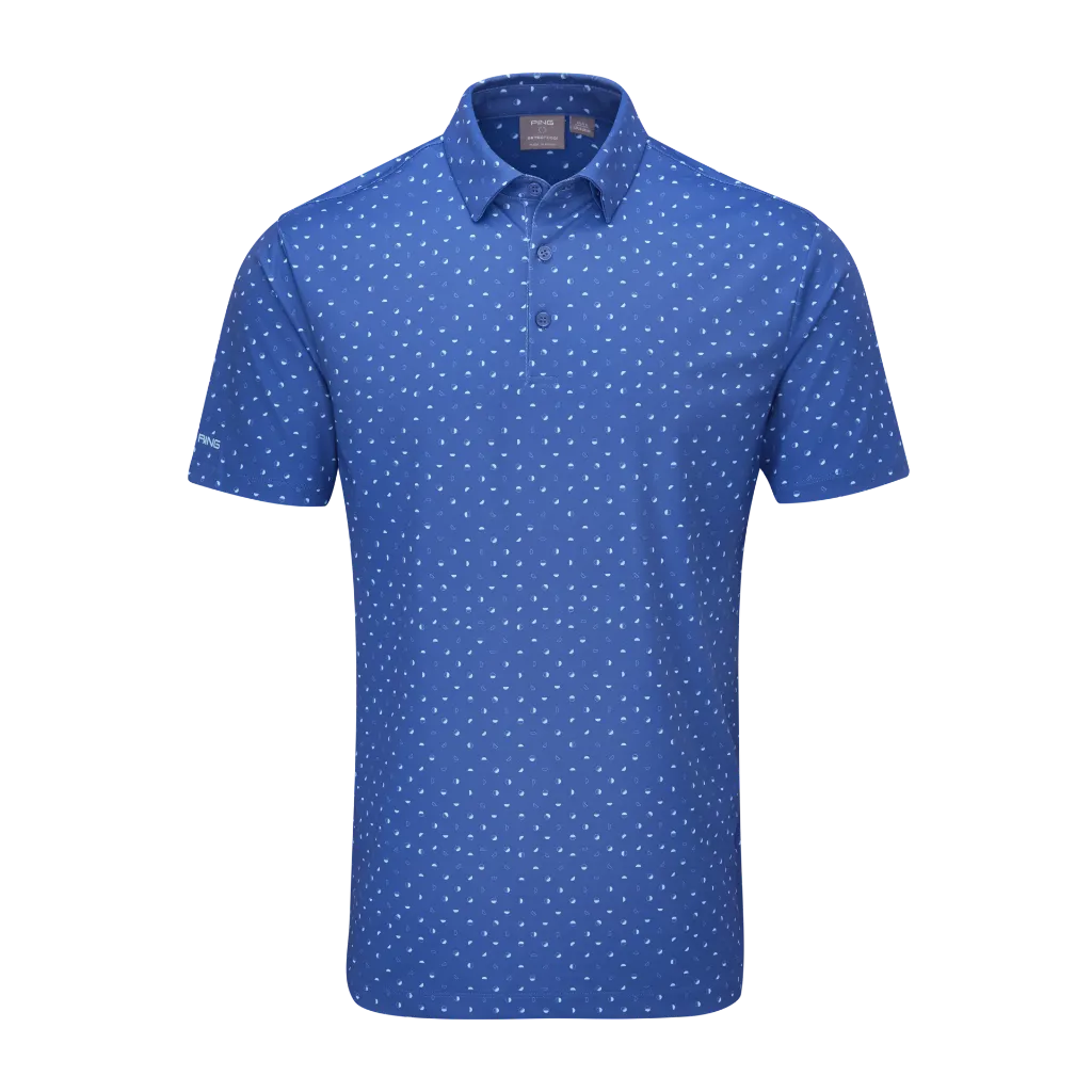 [20EPH-C-S] Ping Mens Golf Shirts | Ephron Polo | Bright Cobalt Multi (S)