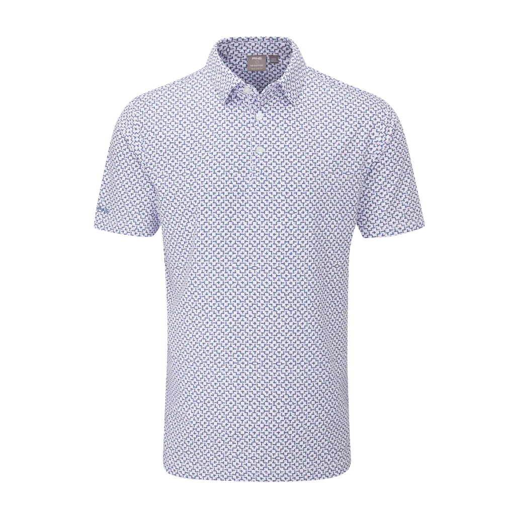 [20EPH-WPM-S] Ping Mens Golf Shirts | Ephron Polo | White-Pink Haze Multi (S)