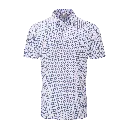 Ping Mens Golf Shirts | Ephron Polo | White-Pink Haze Multi