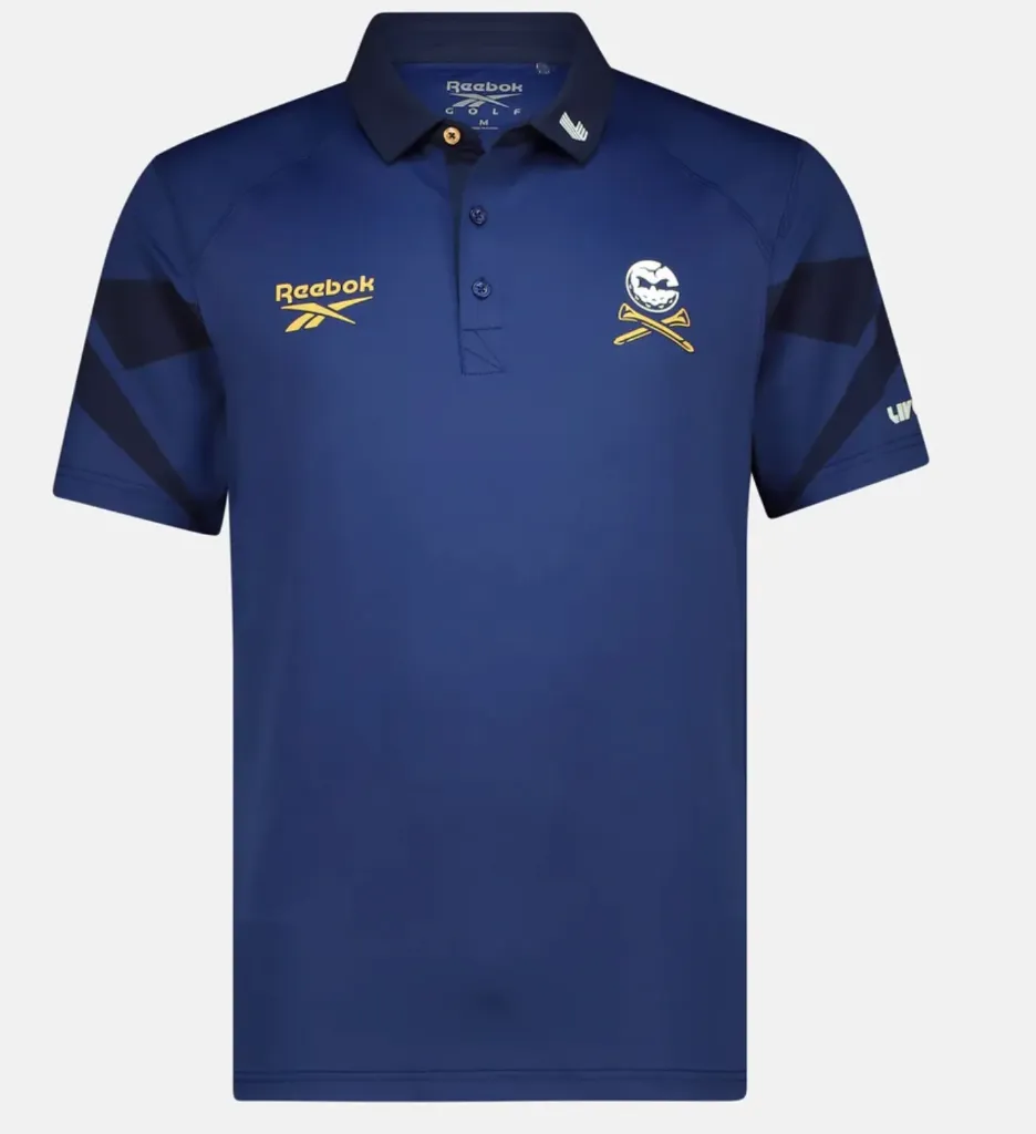 [HOS-106] Reebok Mens Golf Shirts | Crushers | Warped Blue (S)