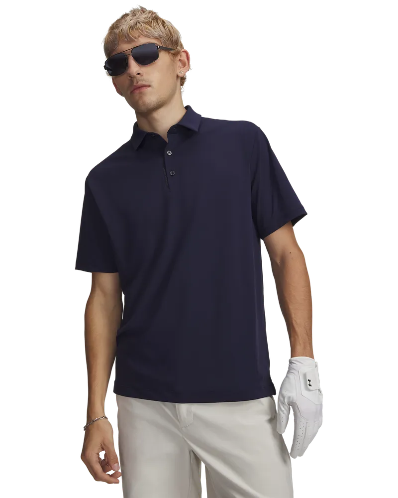 [6009652-410-M] Under Armour Mens Golf Shirt | Polo Dry | Midnight Navy (M)