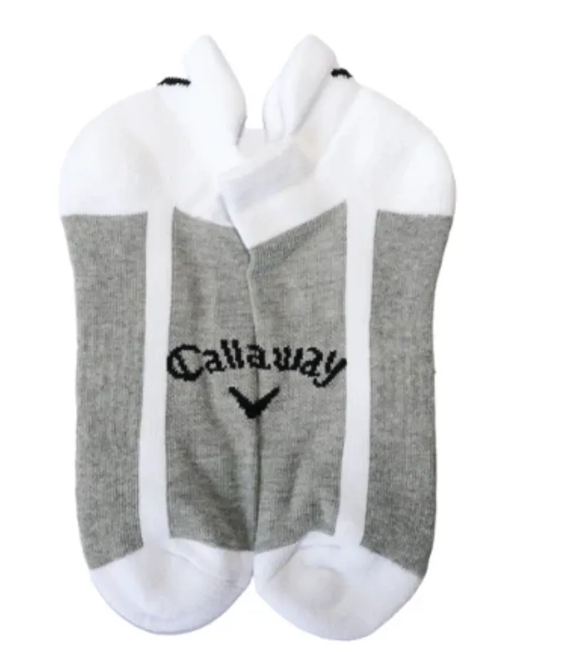 [4000695G-02] Callaway Golf Socks | Anklet | White-Grey