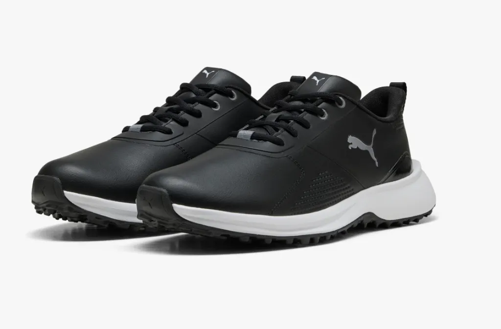 [31299302-10] Puma Mens Golf Shoes | Fusion Grip 6 Evo | Black-White (10)