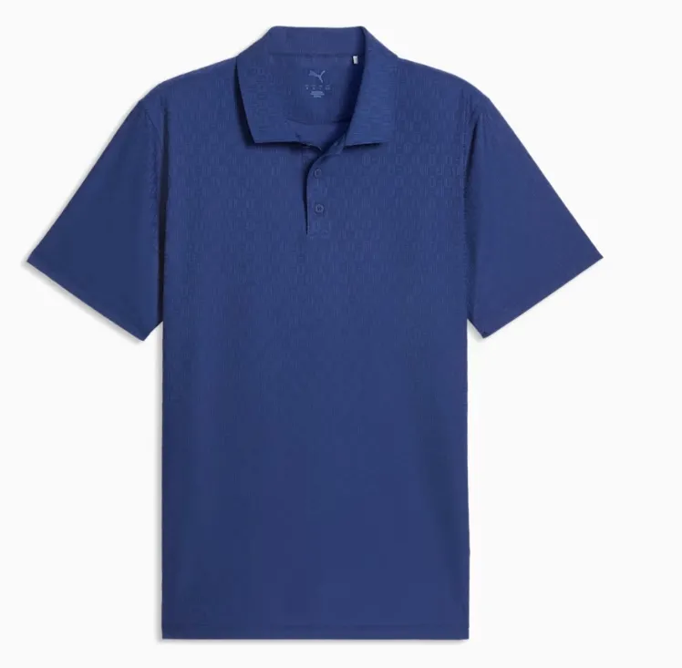 Puma Mens Golf Shirt | Mattr Geode Polo | Blue Jewel