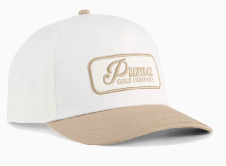 [02715901] Puma Mens Golf Cap | Jupiter | White -Ice Coffee