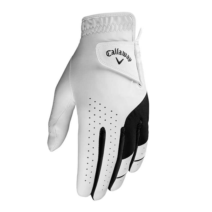 [1400011-01] Callaway Mens Golf Glove | Weather Spann | White 23 (S)