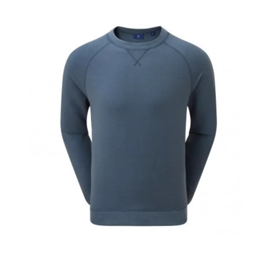 Mens Footjoy Crew Neck Sweather | Drirelease French Terry | Navy
