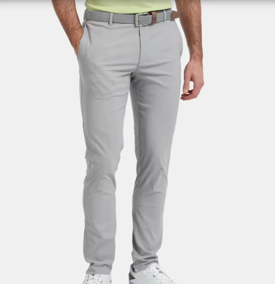 [90388-38] Mens Footjoy Golf Pants Tapered Fit Chino | Grey (W38/34L)