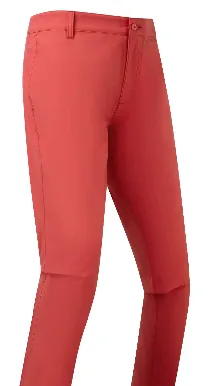 Mens Footjoy Golf Pants | EU Performance Tapered Fit | Red