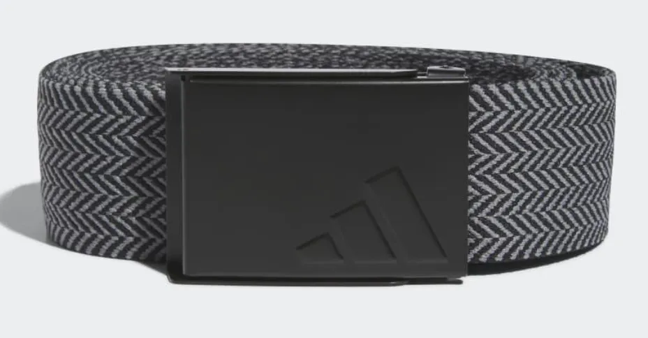 [IP0317] Adidas Mens Golf Belt | Reversible Webbing | Black