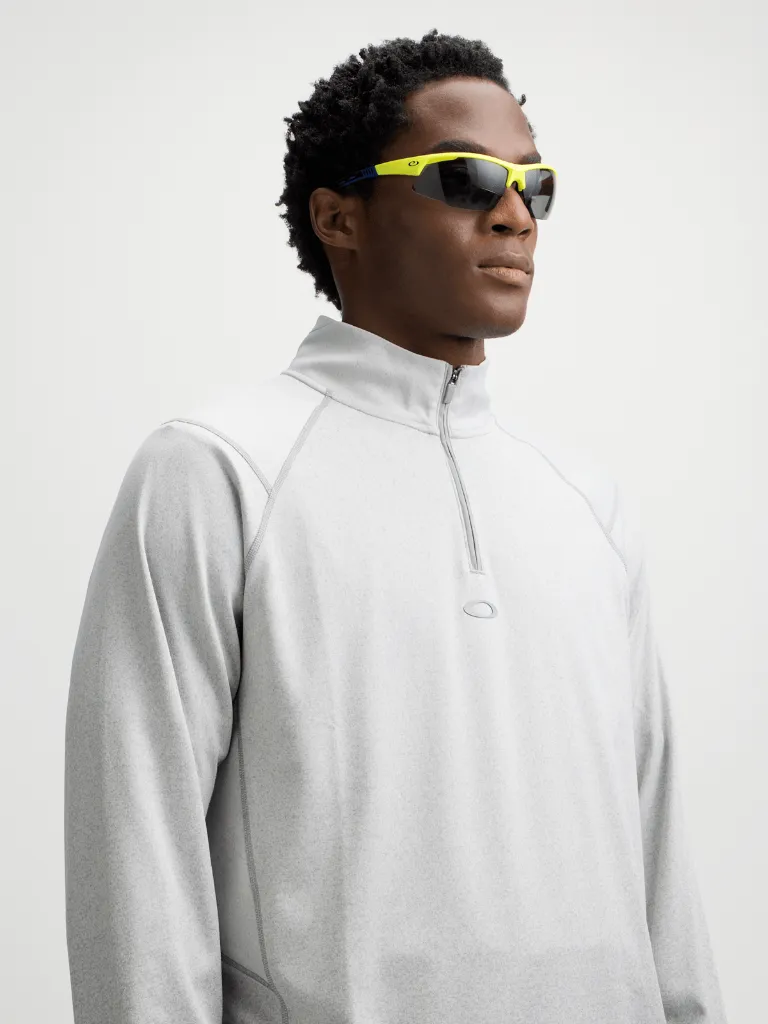 [FOA407913-314S] Oakley Mens Golf Pullover | Platform | Quarter Zip | Cement (S)