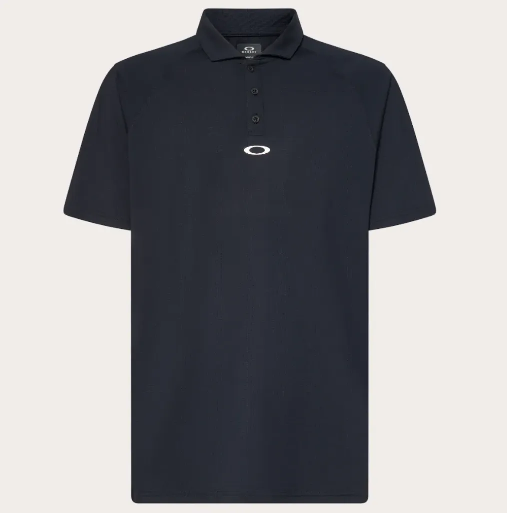 Oakley Mens Golf Shirt | Iconic SS Polo | Blackout