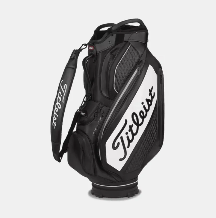 Titleist Golf Bag | Tour Series Premium Cart StaDry | Black-White-Grey