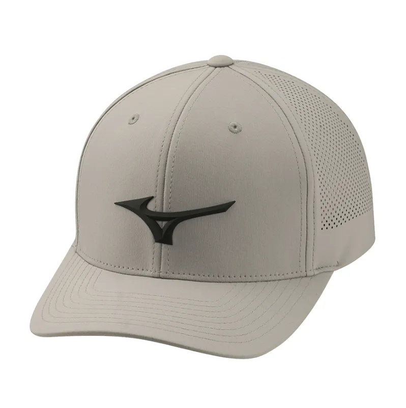 [6000029-12-02] Mizuno Mens Golf Cap | Tour Vent | Grey