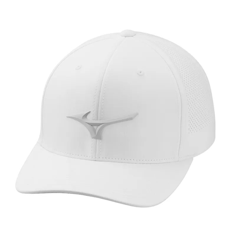[6000029-08-02] Mizuno Mens Golf Cap | Tour Vent | White