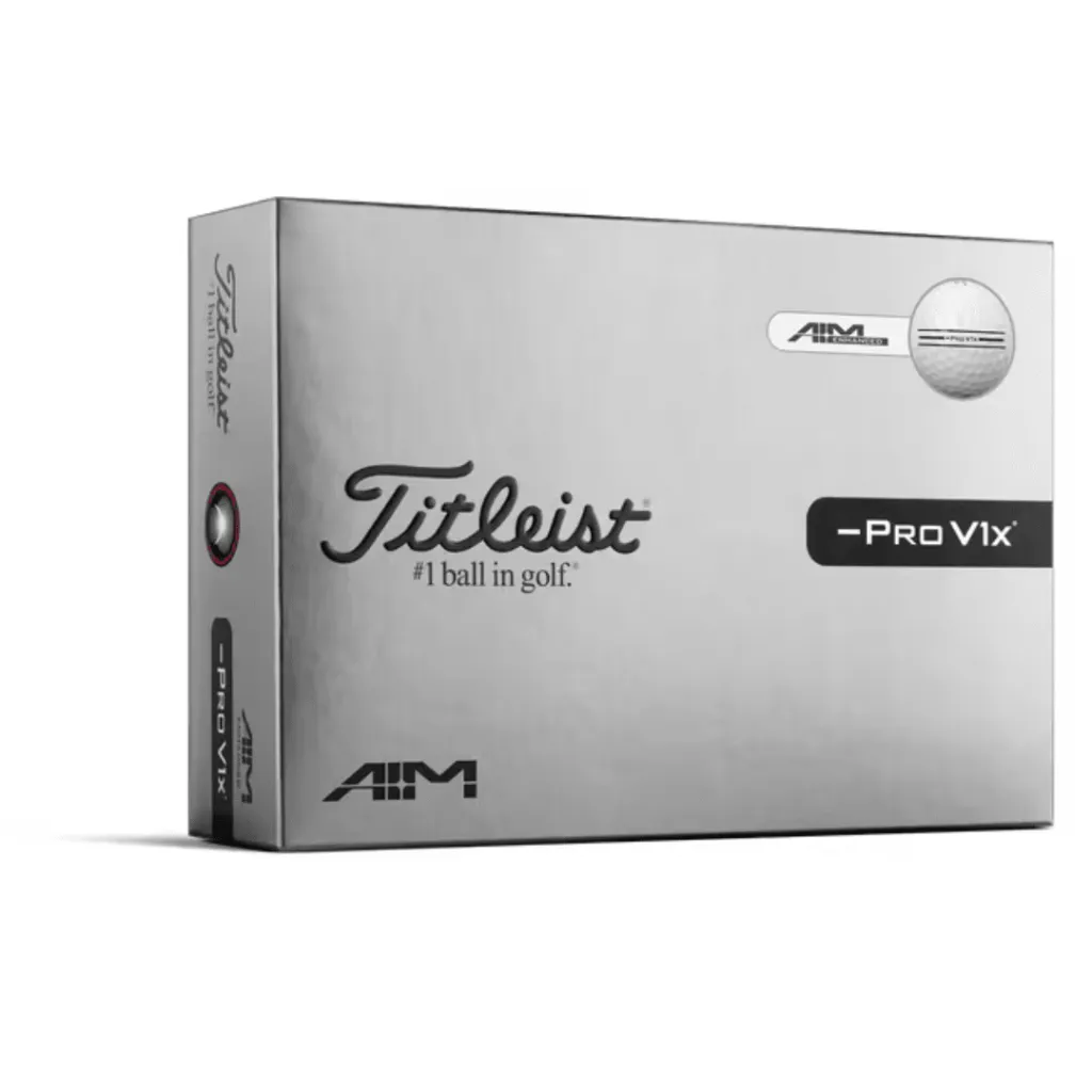 [T204L9S-EA] Titleist Golf Balls | Pro V1x Left Dash AIM 2026 (White)