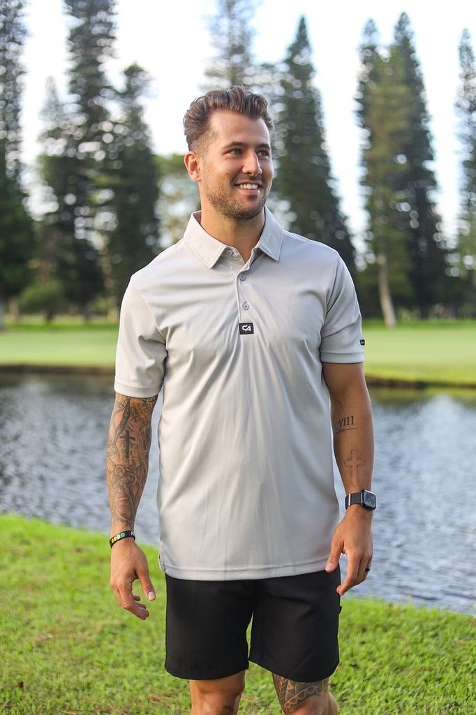 [HOS-1945] Custom Apparel Mens Golf Shirts | Iconic (Black, S)