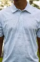 Custom Apparel Mens Golf Shirt | Statement | Ice White Caribbean
