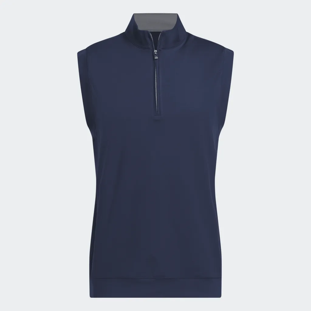 [JL5327S] Adidas Mens Golf Jacket | Sleeveless 1-4 Zip | Conavy (S)
