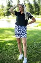 Custom Apparel Womens Golf Long Skorts | Cheetah Chic