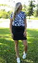 Custom Apparel Womens Golf Long Skorts | Black