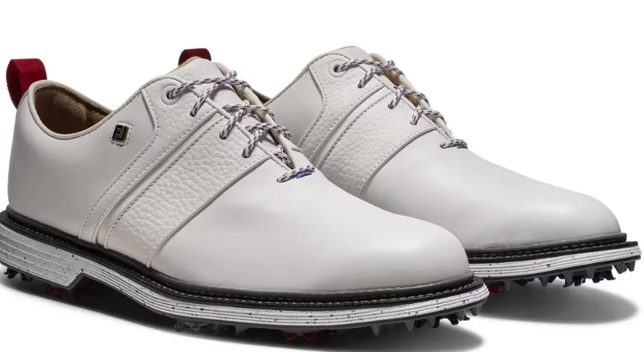 [54587M-10.5] Footjoy Mens Golf Shoes | Limited Edition | Premiere | Snow White (UK9.5)
