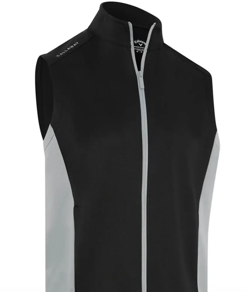 Callaway Mens Golf Vest | High Gauge | Caviar Black-Grey