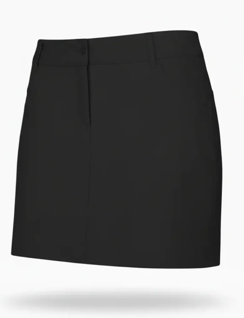 Swagg Womens Skorts | Woven Pull-Up | Black