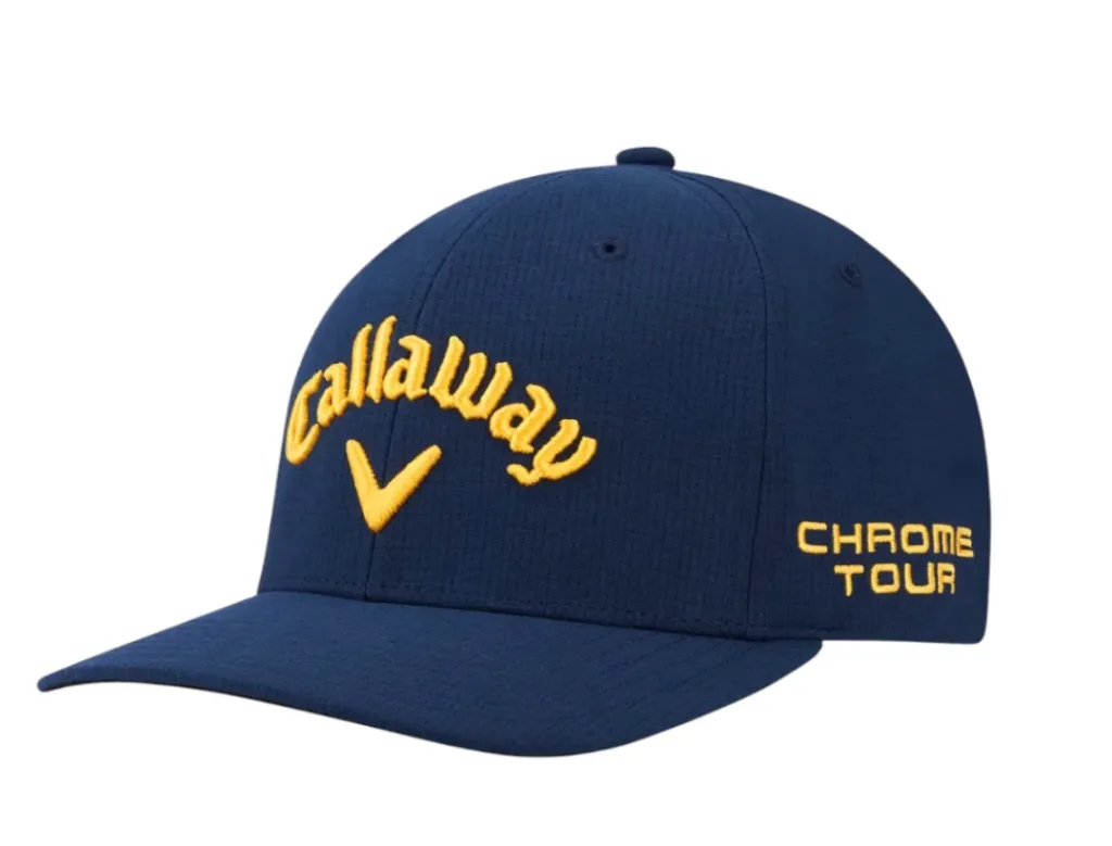 [4001788G-291] Callaway Mens Golf Cap | Tour Performance | Pro 26 | Navy-Yellow