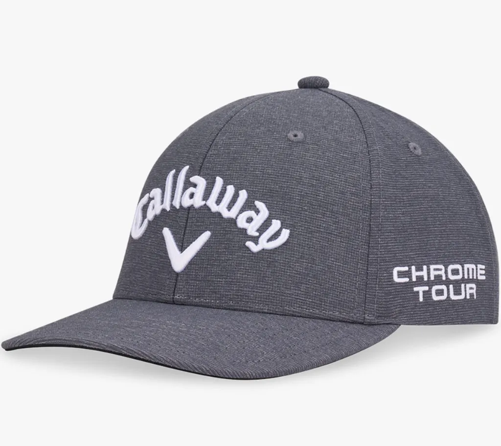 [4001577G-34] Callaway Mens Golf Cap | Tour Performance | Pro 26 | Charcoal