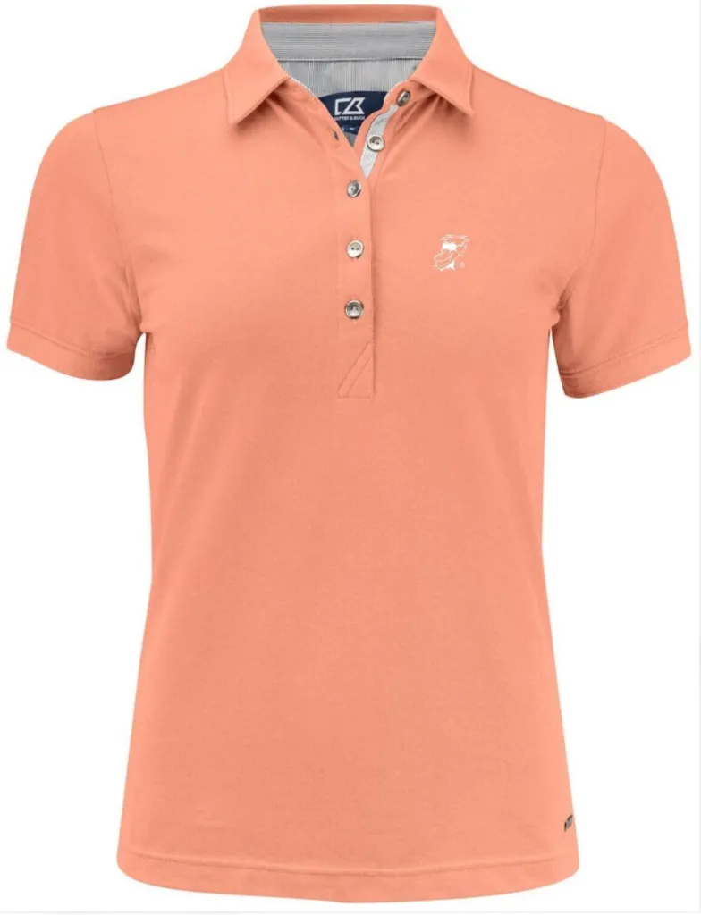 [2305035G-03] Cutter and Buck Womens Golf Shirts | Tropics | Apricot (M)