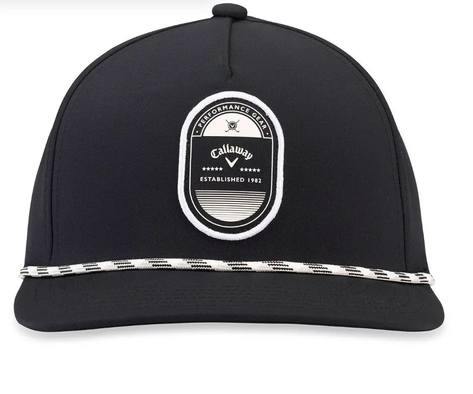 [4001588G-01] Callaway Mens Golf Cap | Birdie Brigade Rope | Black