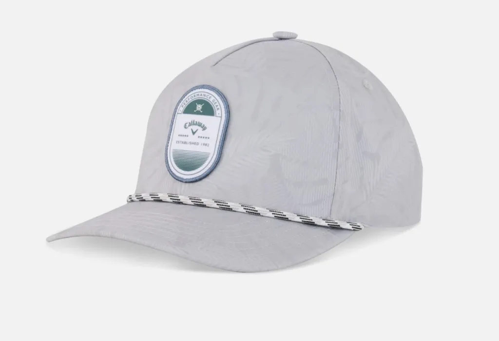 [4001588G-829] Callaway Mens Golf Cap | Birdie Brigade Rope | Grey-Palms Breeze