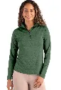 Cutter and Buck Womens Golf Pullover | Adapt Eco | Quarter Zip | Hunter Green