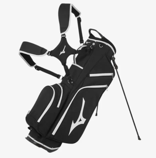 [1000053-15] Mizuno Golf Stand Bag | Breeze | Black-White