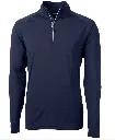 Cutter and Buck Mens Golf Pullover | Adapt Eco | Quarter Zip | Navy-Blue