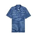 Puma Mens Golf Shirt | Mattr Clover Polo | Blue Jewel