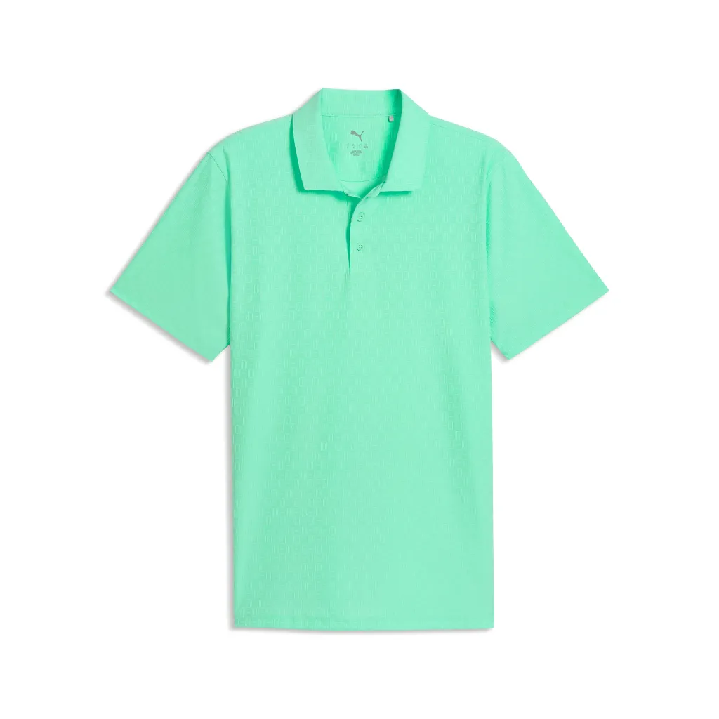 [63515503-S] Puma Mens Golf Shirt | Mattr Geode Polo | Mint Jelly (S)