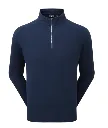 Footjoy Mens Golf Midlayer | EU Wordmark Cout | Navy-White