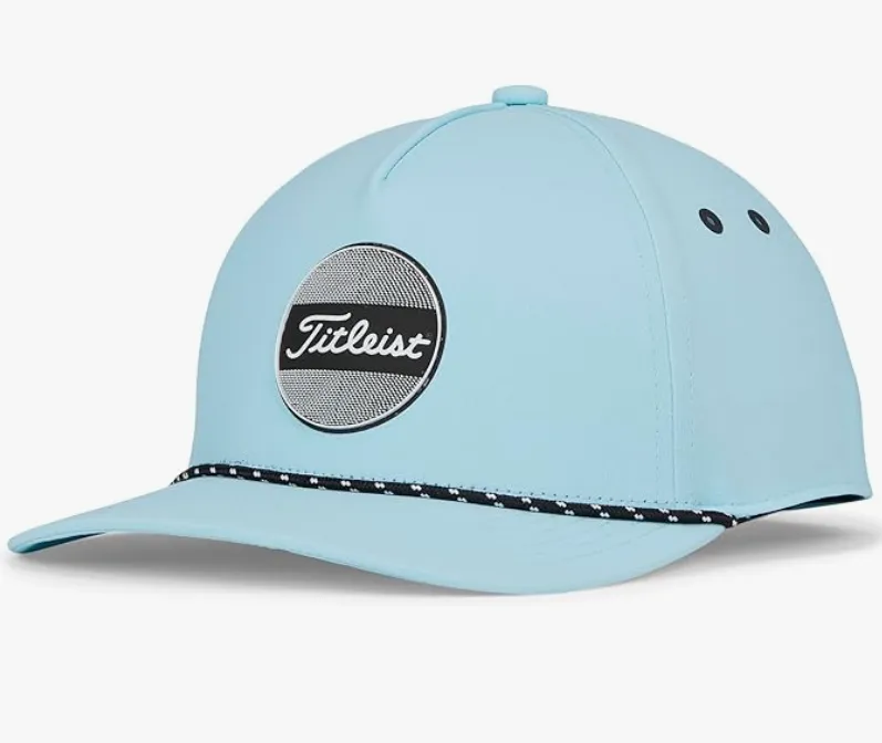[TH23AJBRE-4S1] Titleist Junior Golf Cap | Boardwalk Rope | Aqua Surf-White