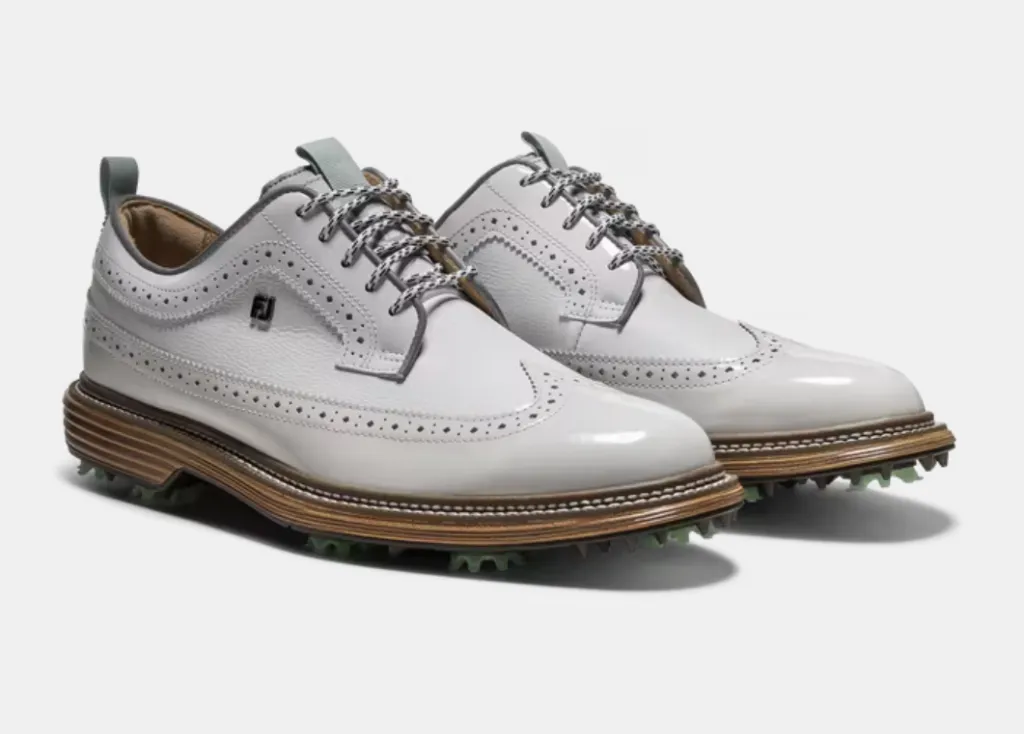Footjoy Mens Golf Shoes | Limited Edition | Premiere Series | Marquis | Todd Snyder | White Mist