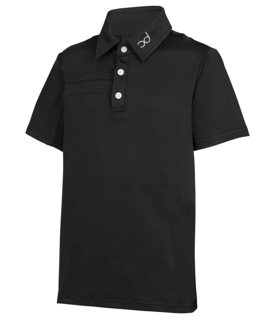 [JRL003-9-10] Swagg Junior Golf Shirts | Black (9 to 10)