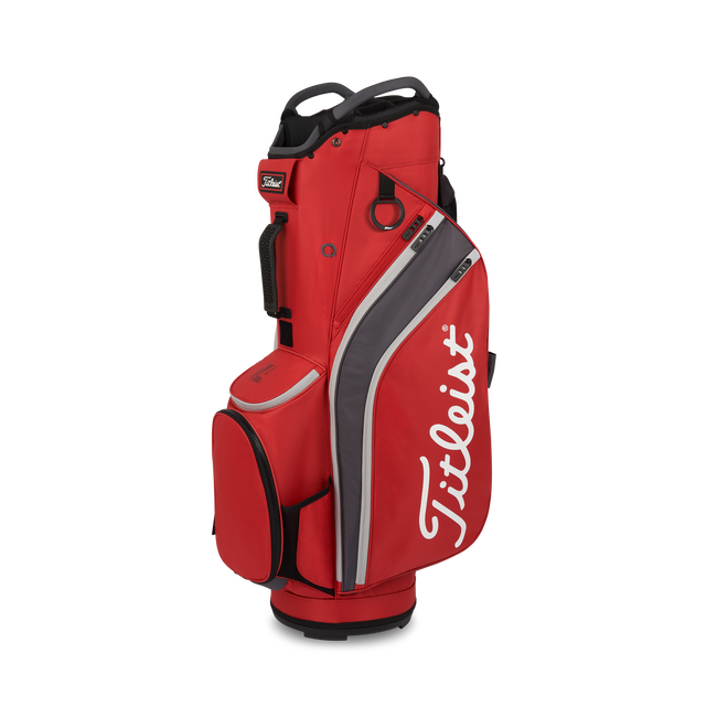 [TB22CT6-622] Titleist Golf Bag | Cart 14 | Dark Red-Graphite-Gray