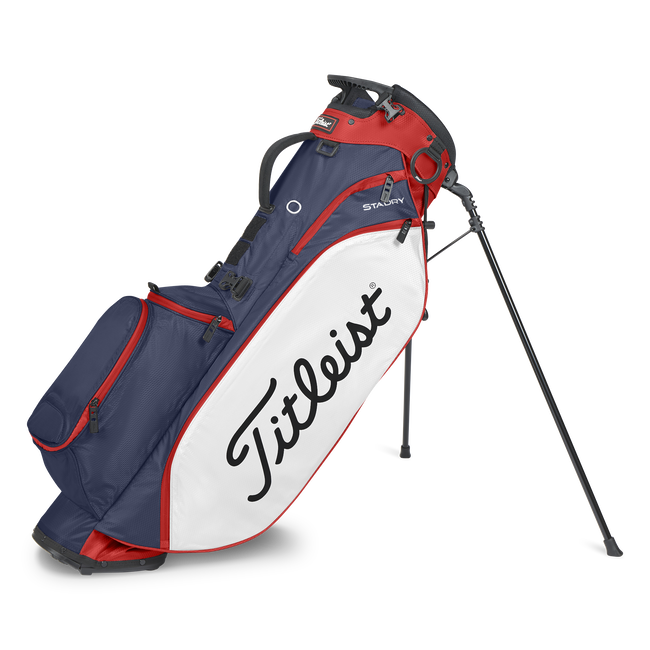 [TB23SX2-416] Titleist Golf Bag | Players 4 StaDry | Navy-White-Red