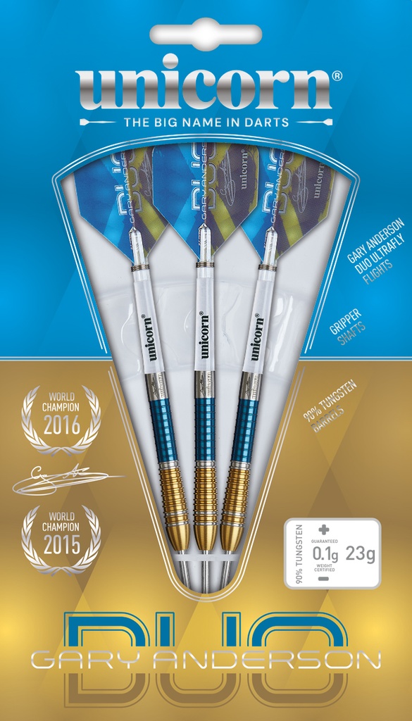 Unicorn Tungsten Darts | GARY ANDERSON PHASE 6 DUO TIP SET 90% | Steel (22g)