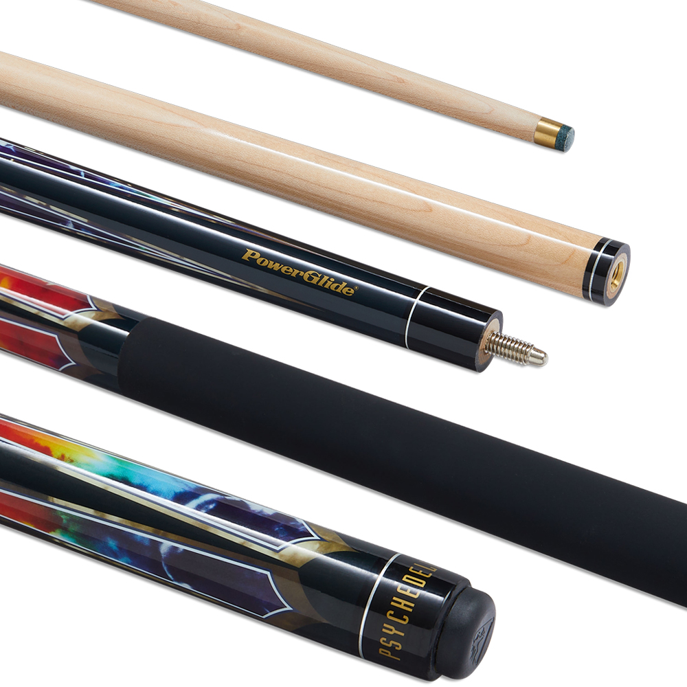 [201CLA-10-PS] Powerglide Pool/ Snooker Cues | Psychedelic 57″
