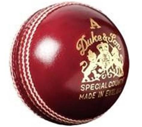 [130D4-SPC-R] Dukes Cricket Ball | Special County 4pc | Red