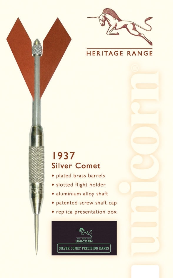 Unicorn Darts_darts | Heritage Comet 1937 Dart | Silver