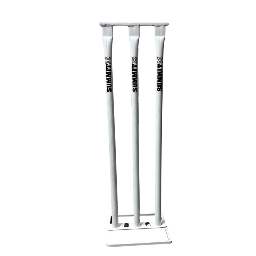Summit Cricket Stumps | Metal | White